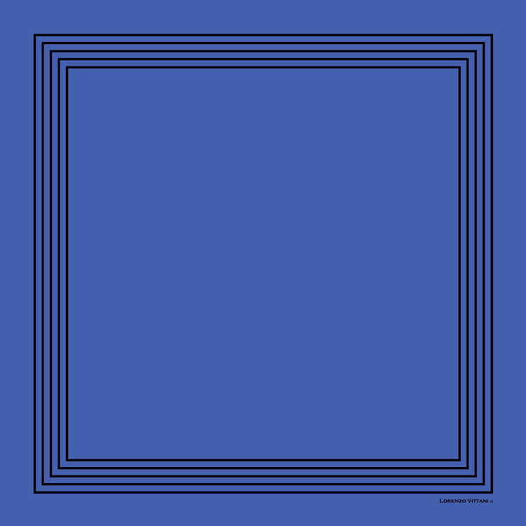 Multi Line Border, Cobalt/Black – Lorenzo Vittani UK