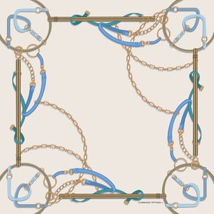 Gianna, Blue/Almond
