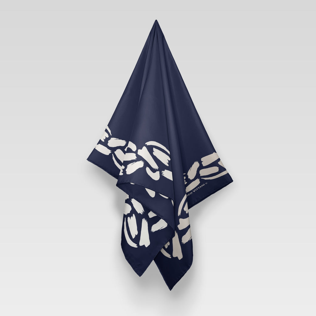 Hilary, Navy/Cream/Camel