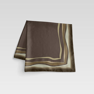 Wavy Border, Brown/Camel