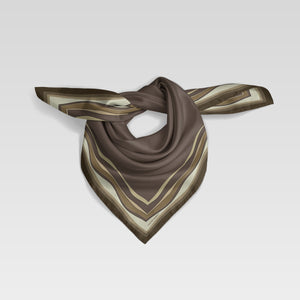 Wavy Border, Brown/Camel