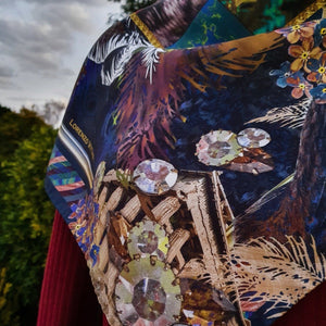 Antoinette, Navy/Burgundy