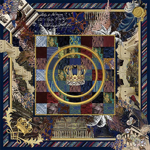 Antoinette, Navy/Burgundy