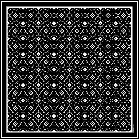 Patterned Plain, Black/White