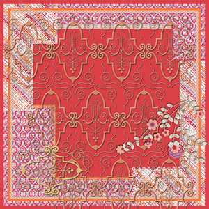Tracey's Vintage, Coral/Taupe